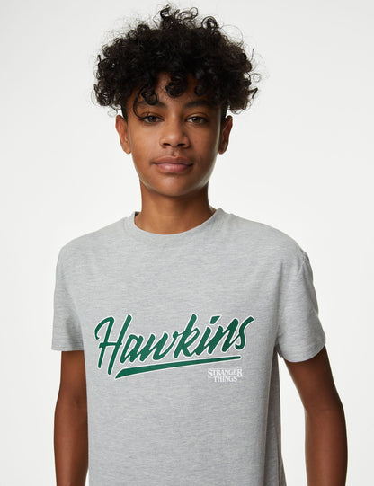 Kısa Kollu Stranger Things:trade_mark: T-shirt (6-16 Yaş)