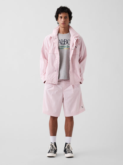 Açık Gri Gap × Malbon Organik Pamuk Logo T-shirt
