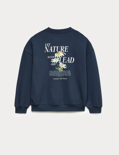 Desenli Çocuk Sweatshirt