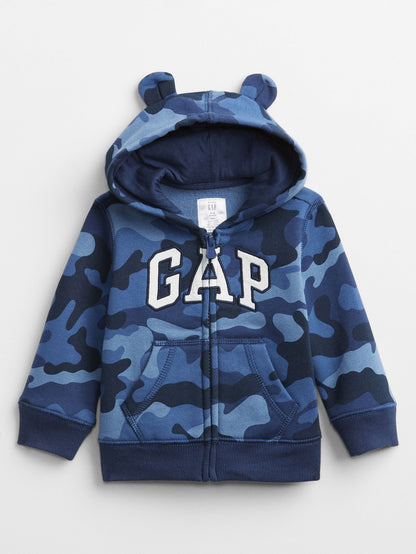 Kamuflaj Gap Logo Baskılı Sweatshirt