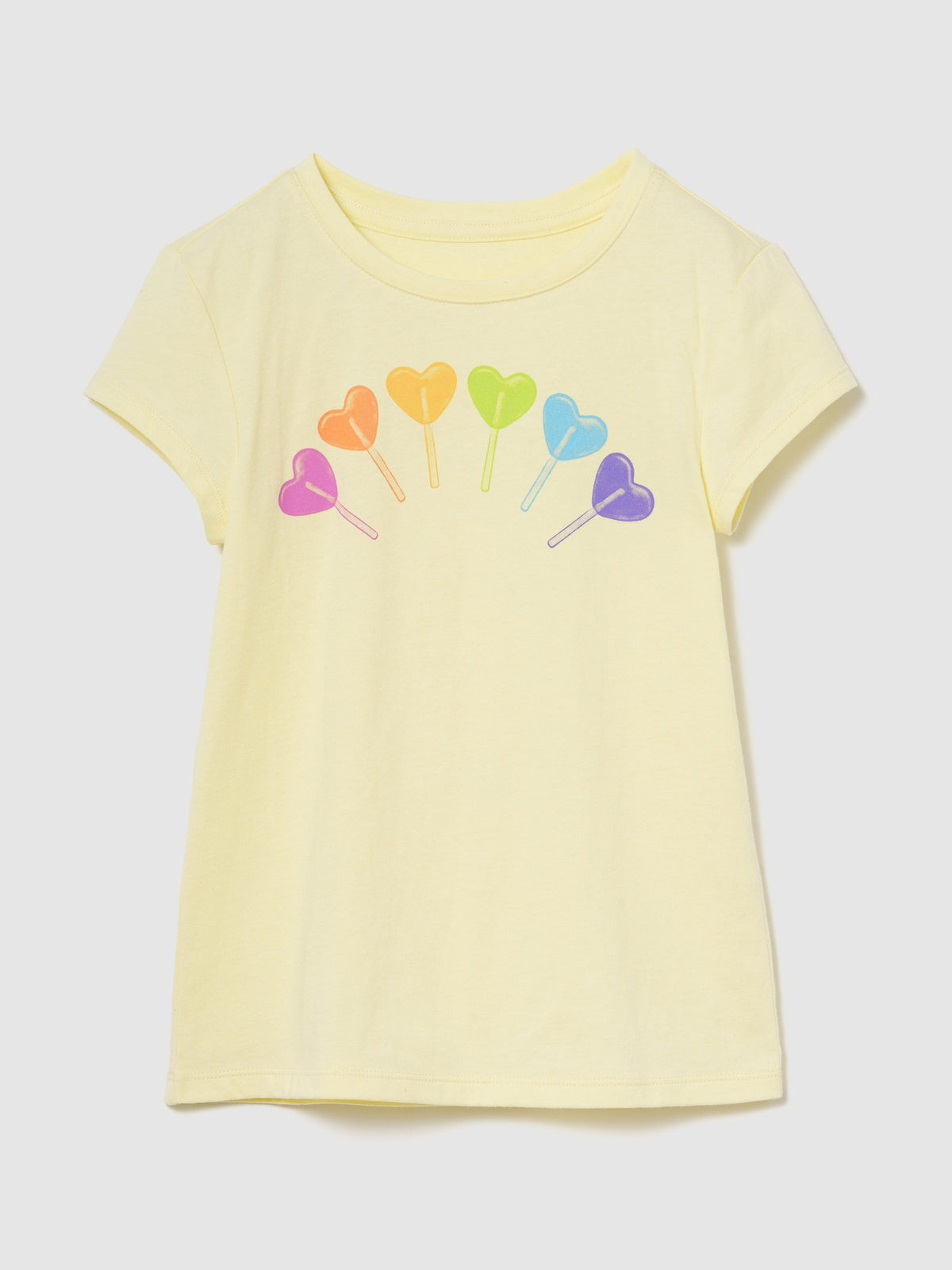 Sarı Grafik Baskılı T-shirt