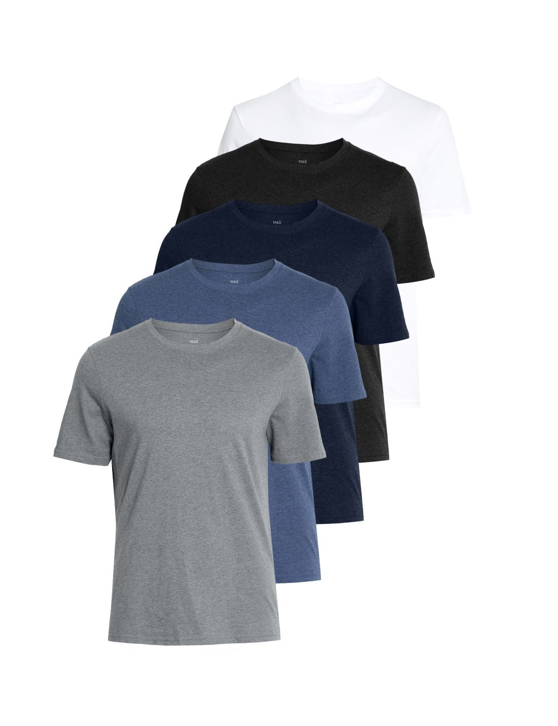 5'li Pamuklu Kısa Kollu T-shirt