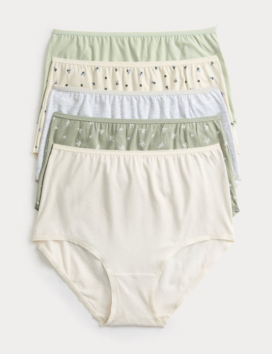 5'li Cotton Lycra:registered: Full Brief Külot Seti