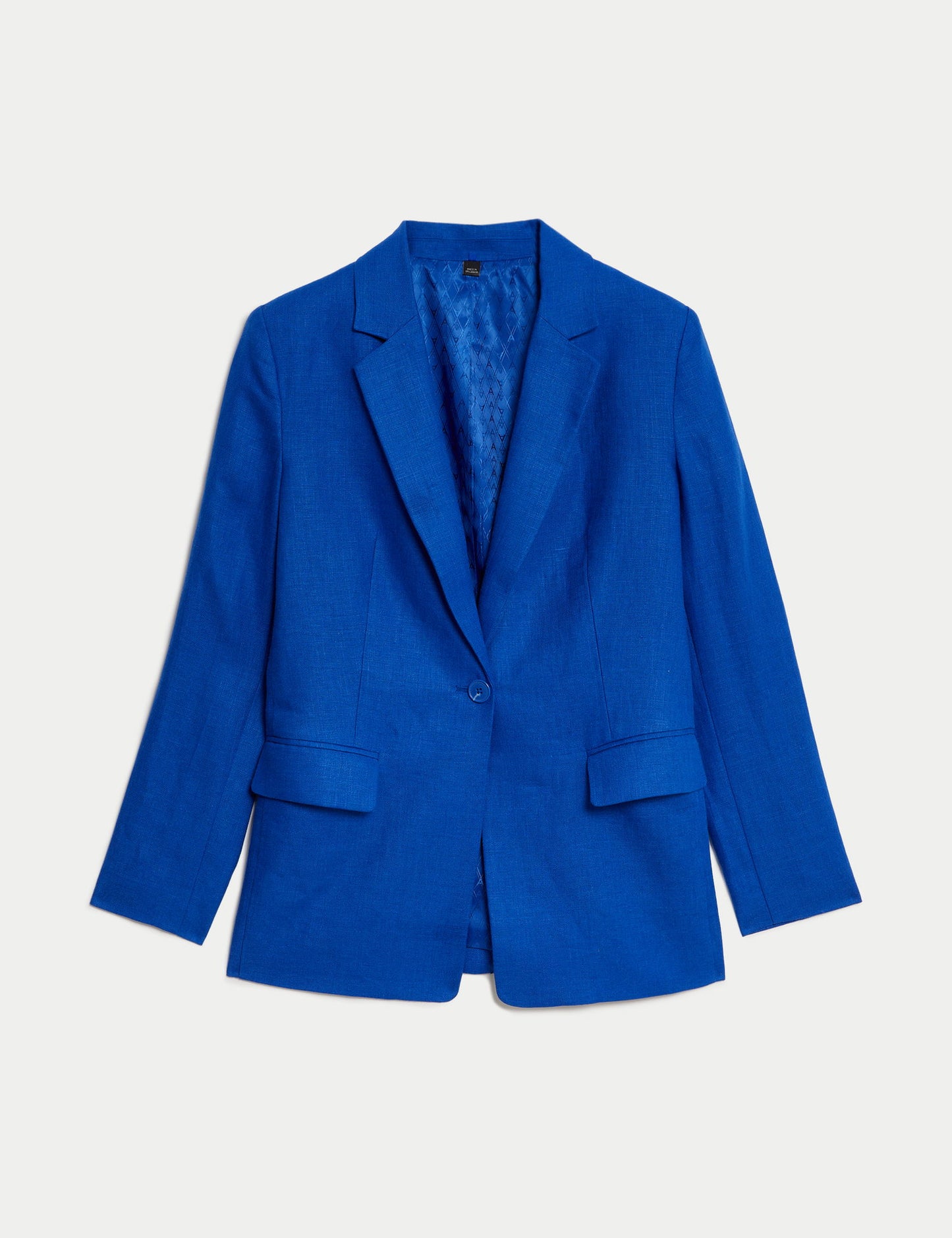 Regular Fit Keten Blazer Ceket