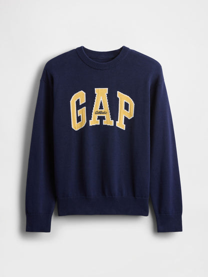 Lacivert Gap Logo Intarsia Kazak