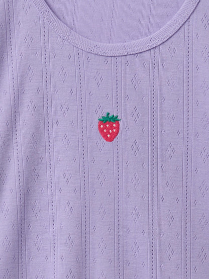 Mor Şort Pijama Takımı