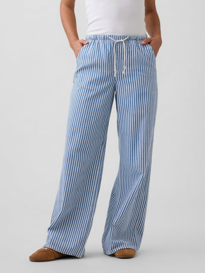 Mavi Mid Rise Pull-on Superlight Wide-leg Jean Pantolon