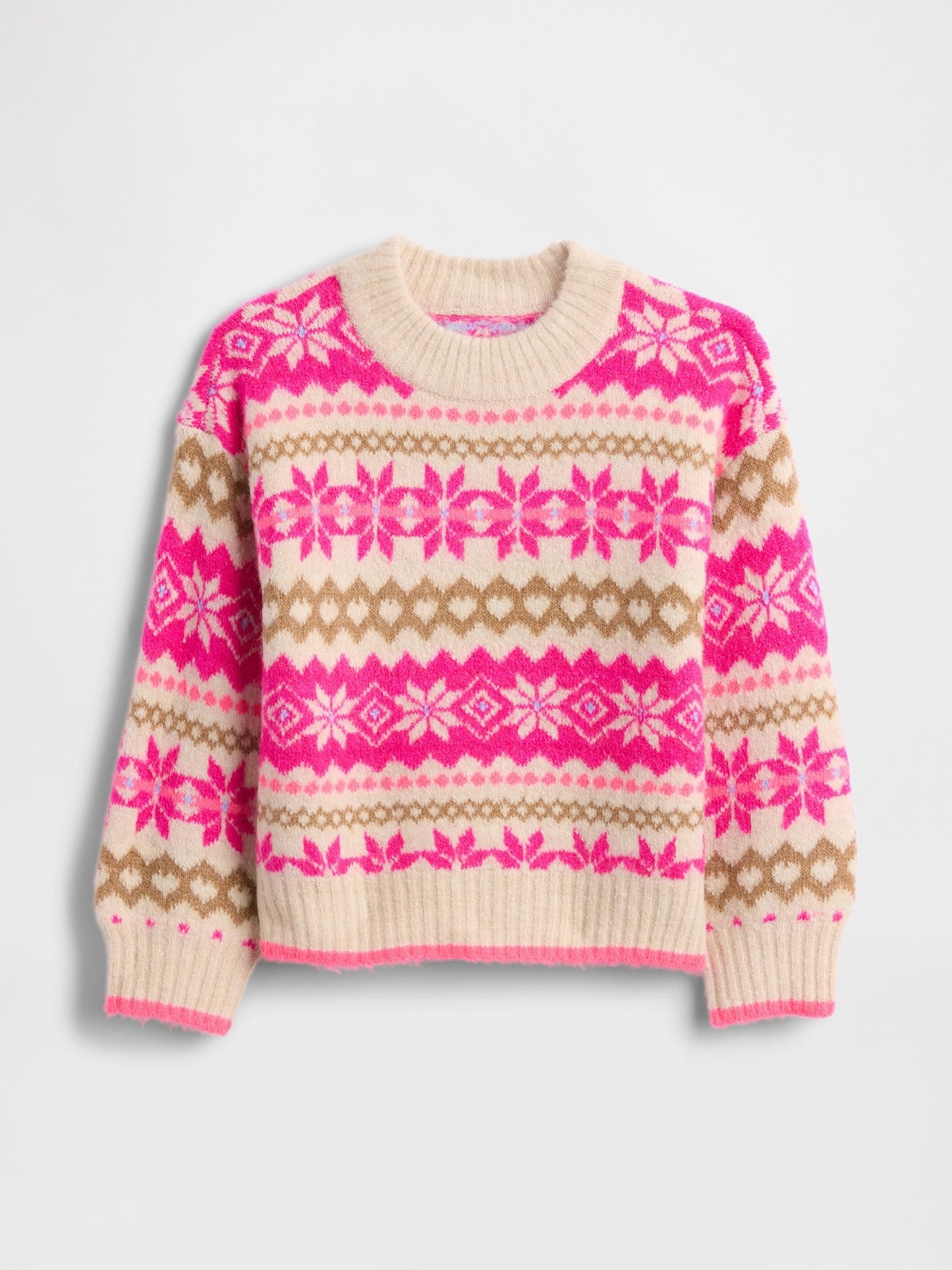 Çok Renkli Baby & Toddler Fair Isle Kazak