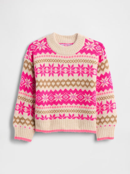 Çok Renkli Baby & Toddler Fair Isle Kazak
