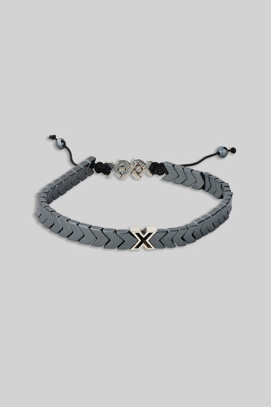 Hematit Taşlı Gümüş Erkek Bileklik 07273549999