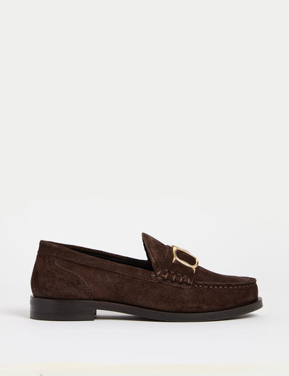 Süet Detaylı Loafer Ayakkabı