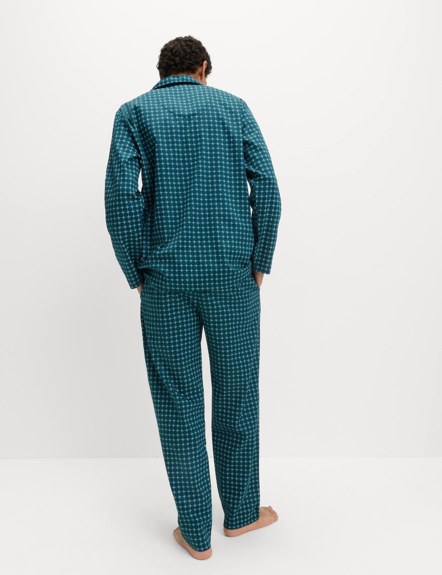Pamuklu Desenli Pijama Takımı