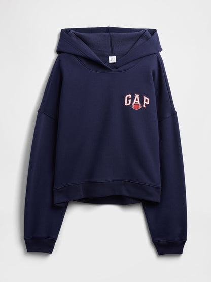 Lacivert Oversized Gap Grafik Sweatshirt