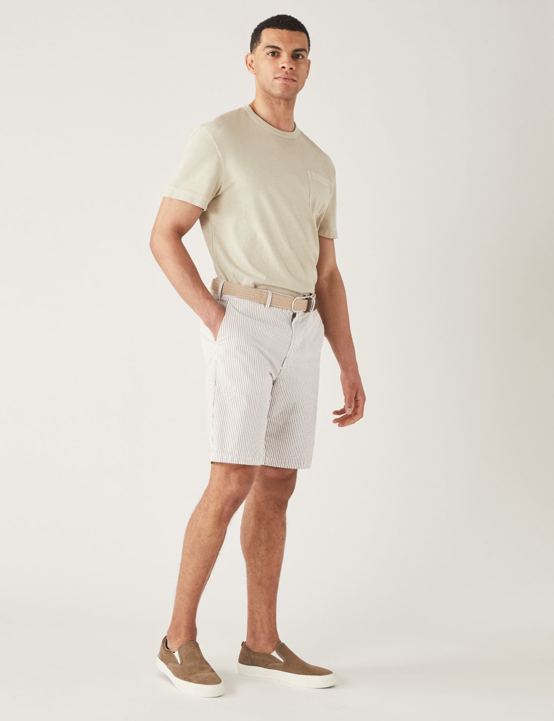 Regular Fit Kemerli Şort