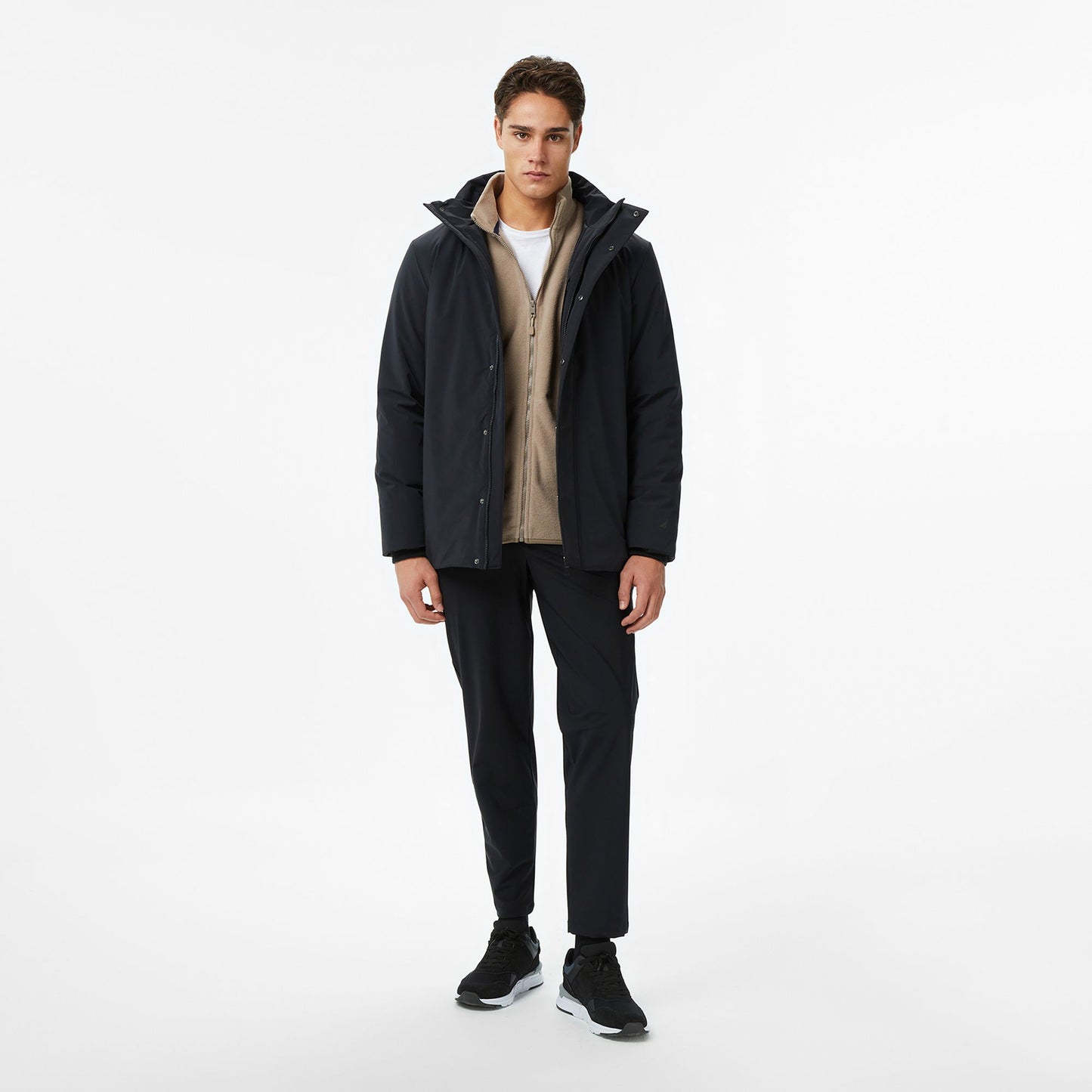 Nautica Erkek Siyah Regular Fit Mont