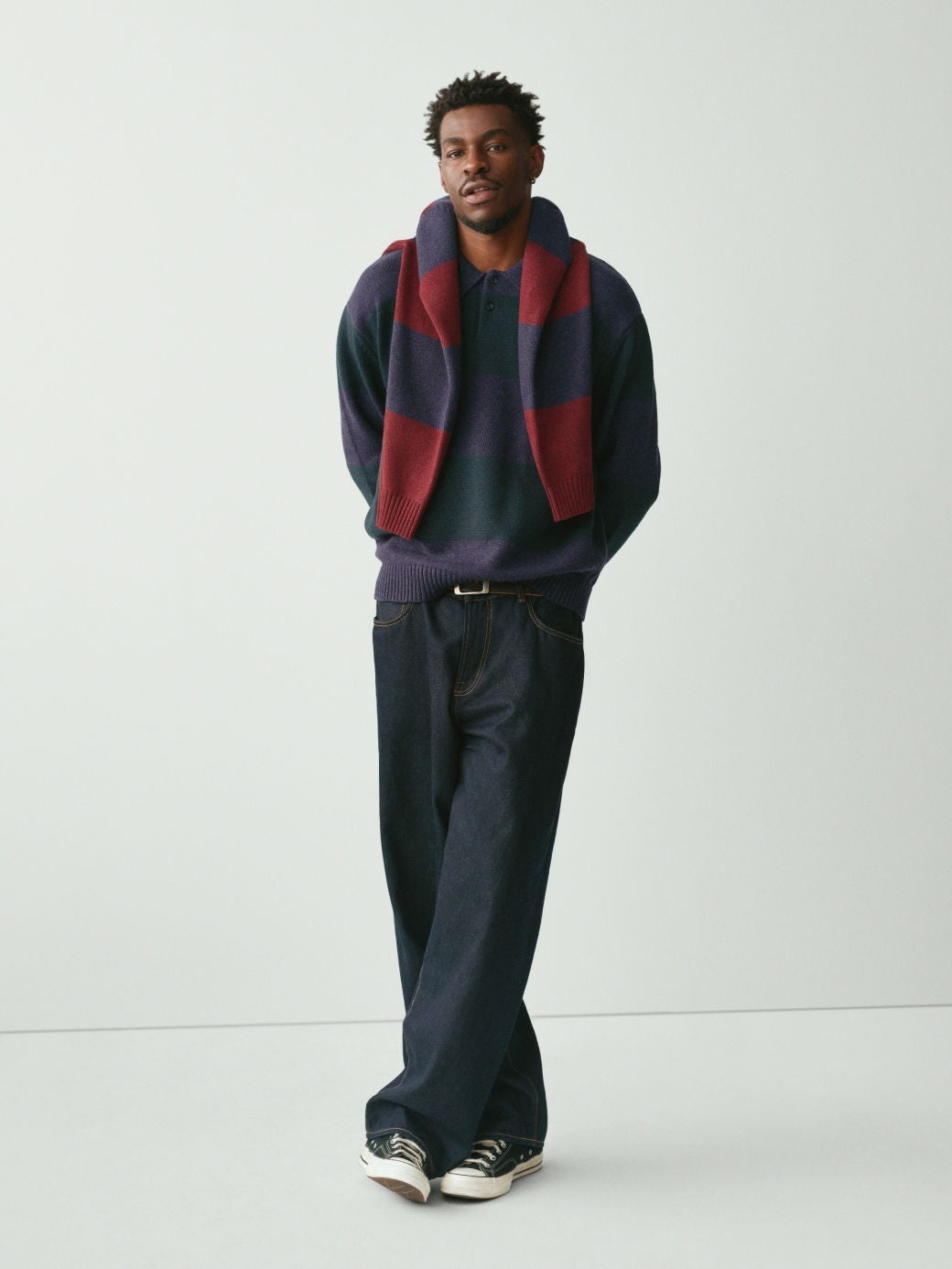 Koyu Mavi Extra Baggy Jean Pantolon