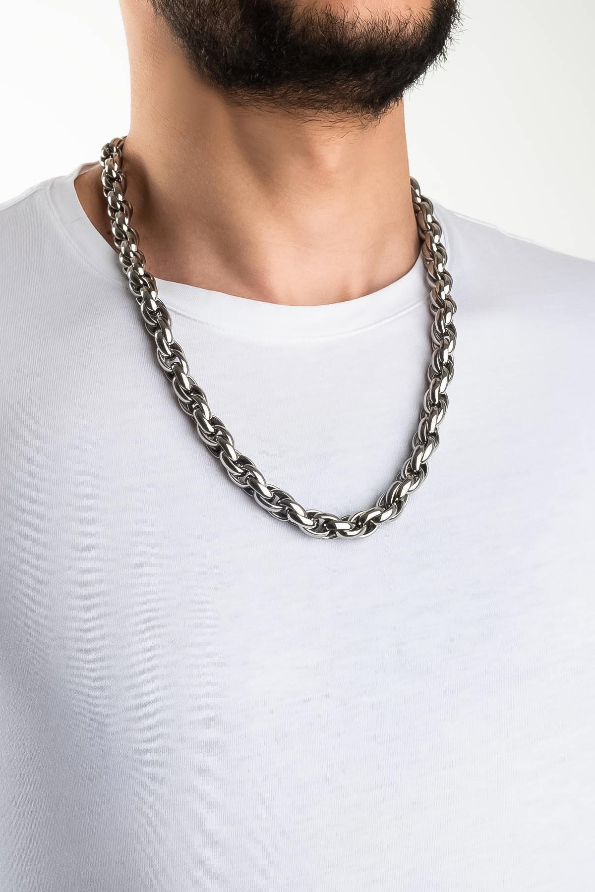 Klasik 60 Cm Erkek Çelik Kolye 02433679960