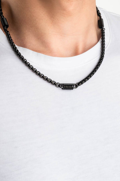 Modern Dizayn Zincir Çelik Erkek Kolye 02433700251