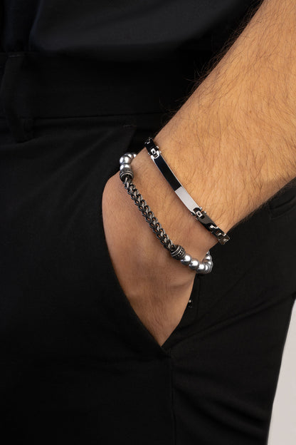 Modern Dizayn Çelik Erkek Bileklik 02436600221