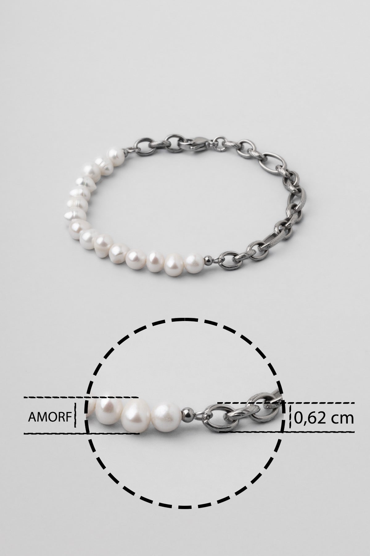 Inci Taşlı 19 Cm Çelik Erkek Bileklik 02438036219