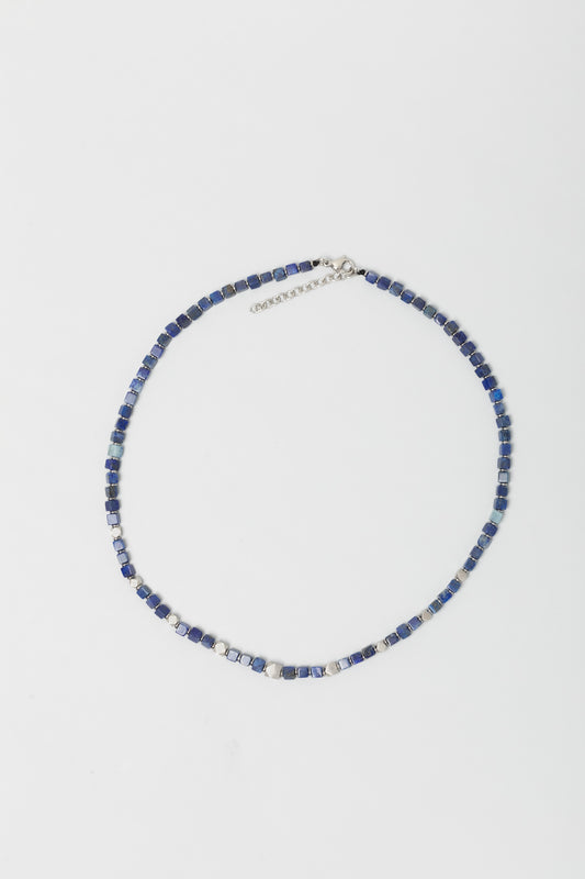 Lapis Taşlı 55 Cm Çelik Erkek Kolye 02438131255