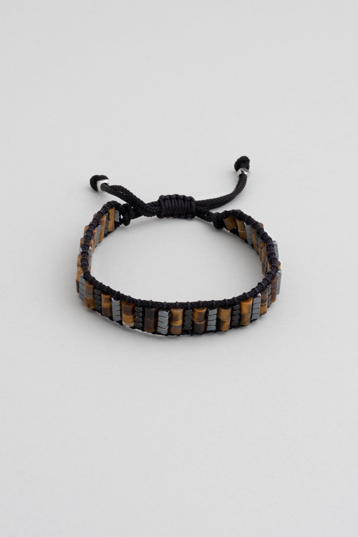 Renkli Ip Detaylı Çelik Ayarlanabilir Erkek Bileklik 02438381199