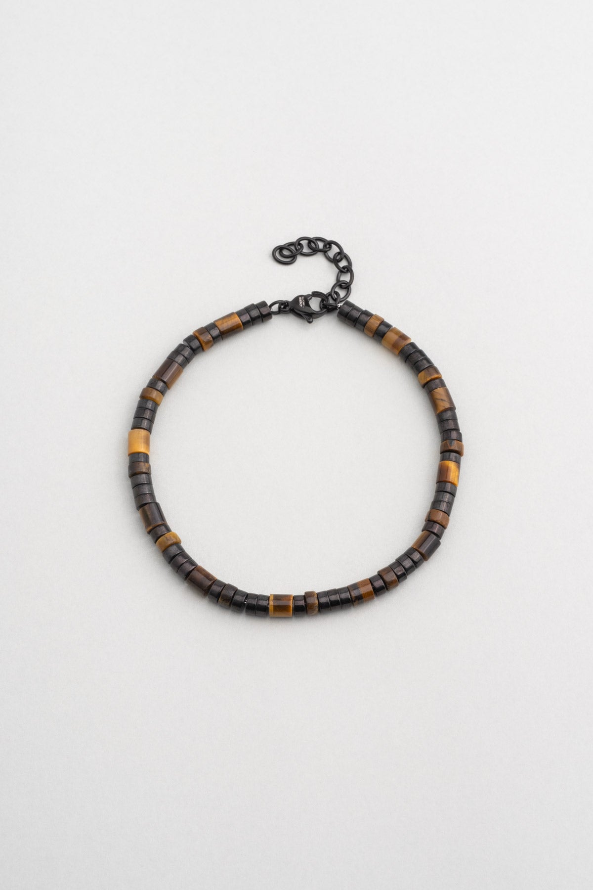 Kaplan Gözü  Taşlı 23 Cm Çelik Erkek Bileklik 02439971199