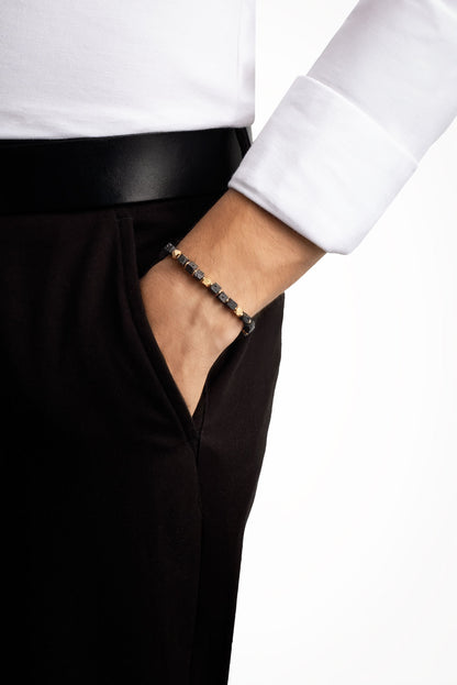 Harita Taşlı 22 Cm Çelik Erkek Bileklik 02440020244