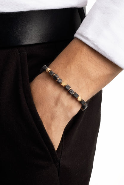 Harita Taşlı 22 Cm Çelik Erkek Bileklik 02440020244