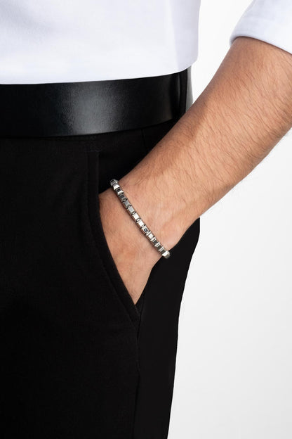 Metalik Gölge 21 Cm Çelik Erkek Bileklik 02440240299