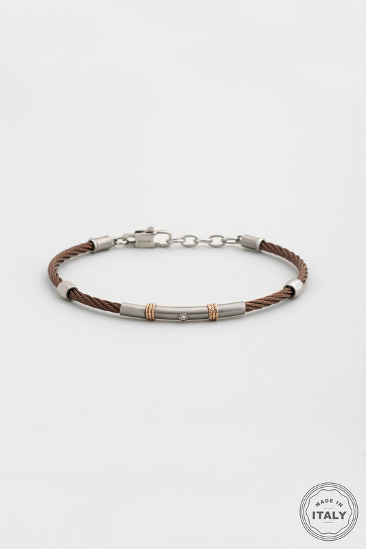 Italyan Neptün Çelik Erkek Pırlanta Bileklik 02441431199