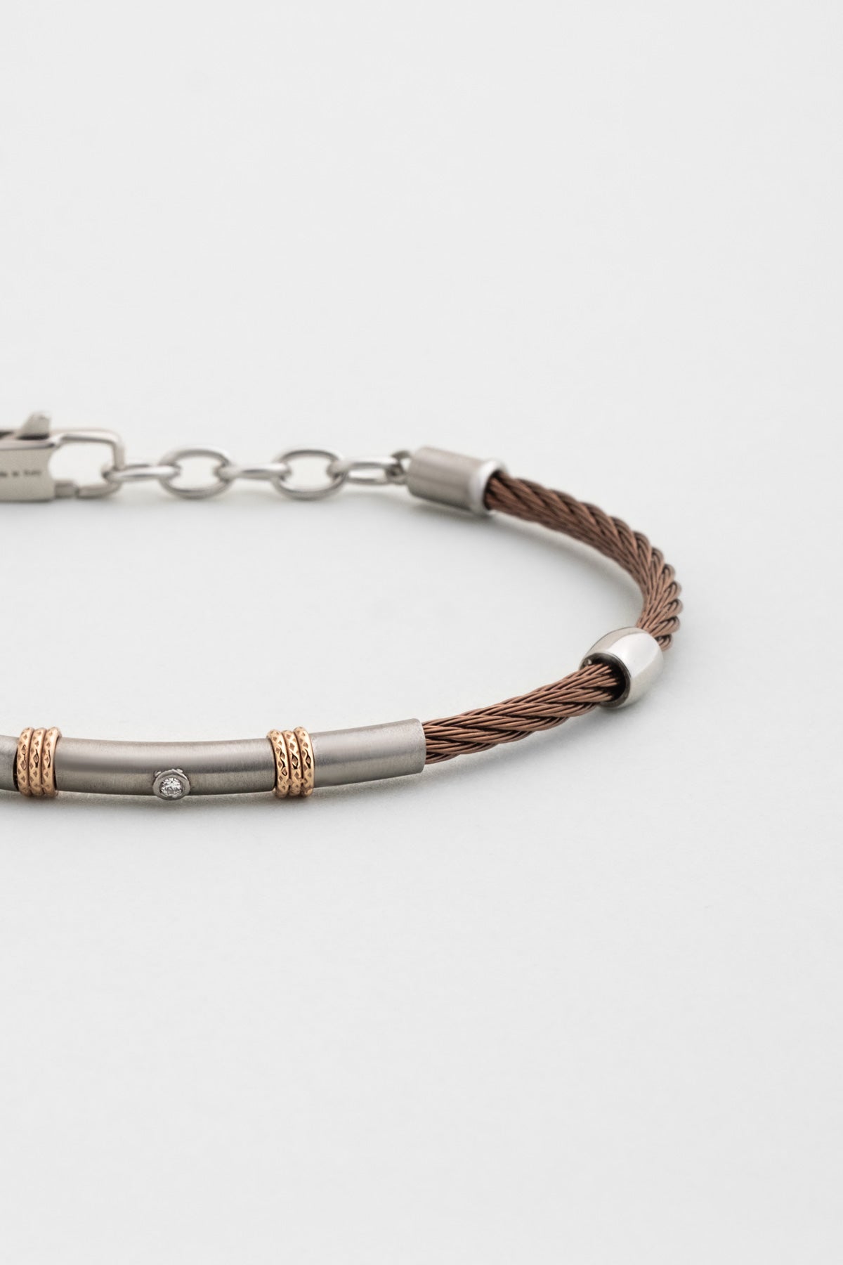 Italyan Neptün Çelik Erkek Pırlanta Bileklik 02441431199