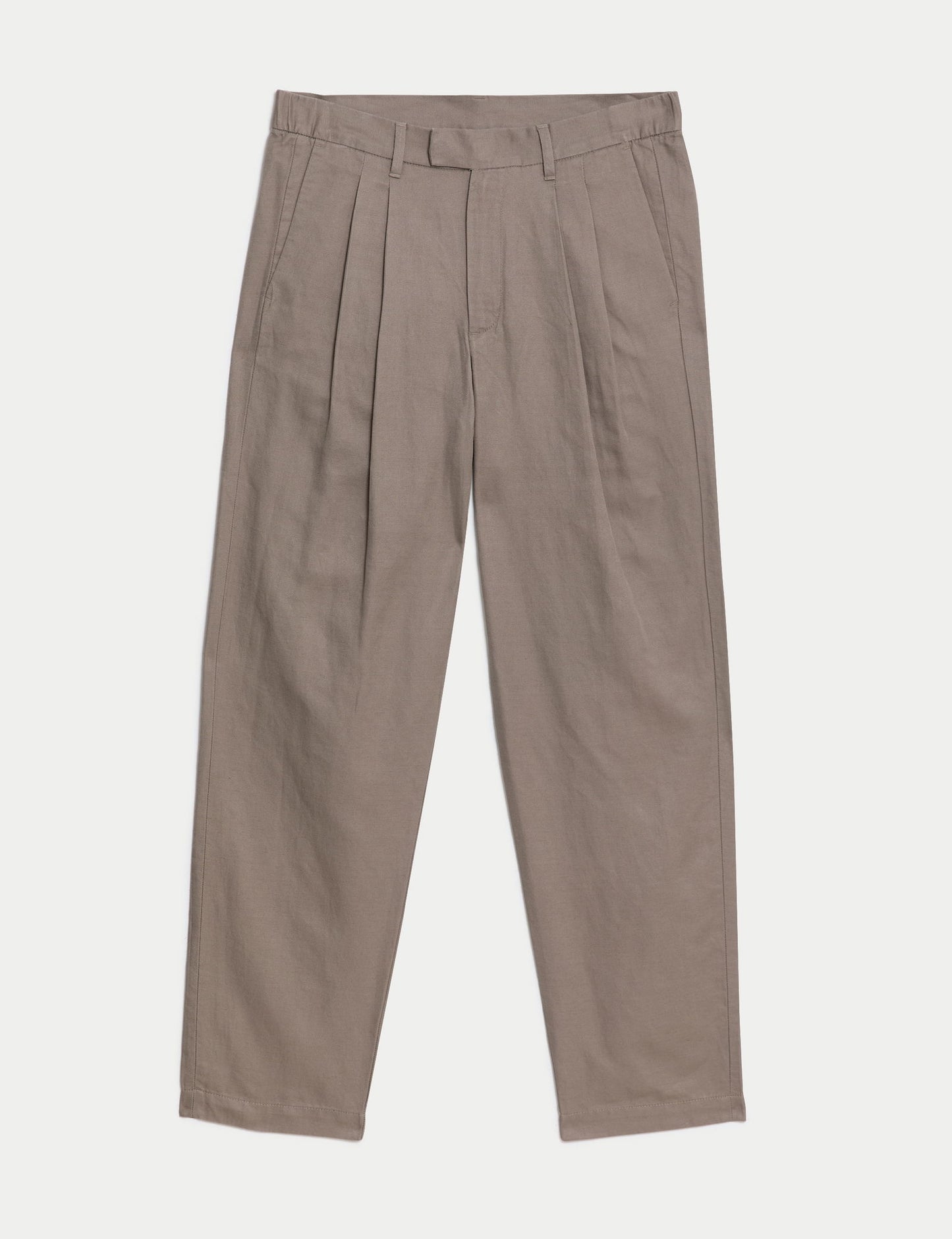 Tapered Fit Keten Pantolon