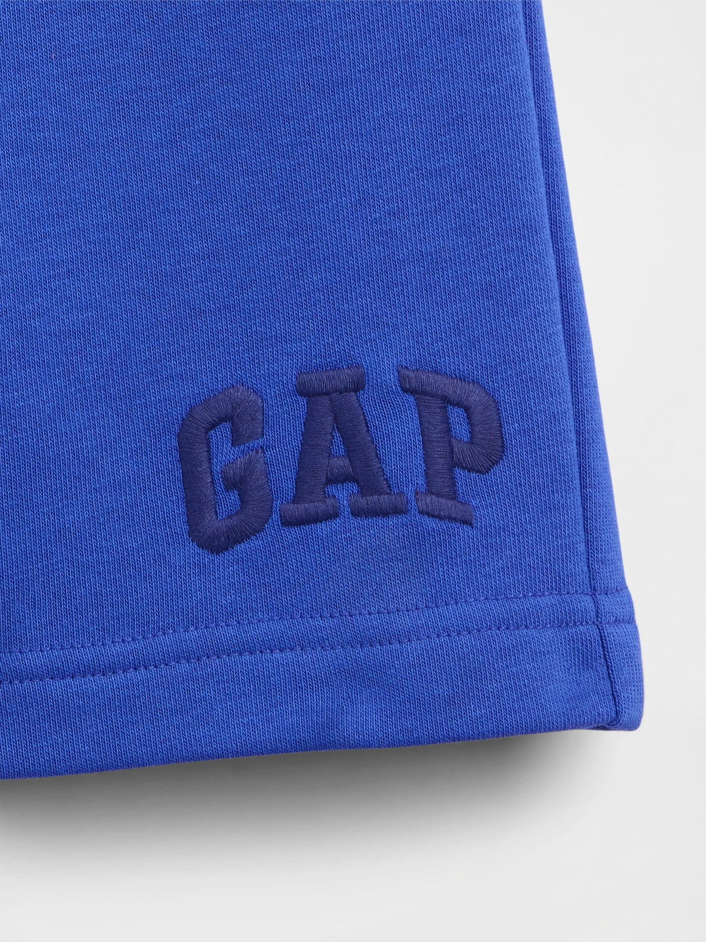 Kobalt Mavisi Relaxed Gap Grafik Fransız Havlu Kumaş Pull-on Şort
