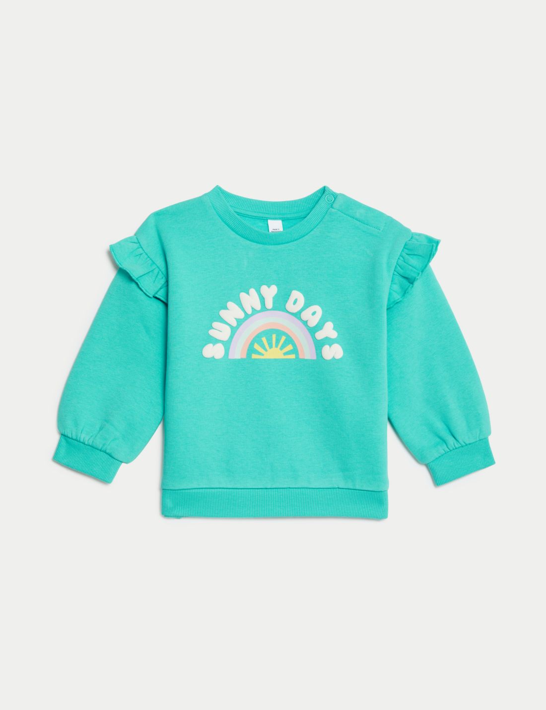 Desenli Yuvarlak Yaka Sweatshirt (0-3 Yaş)