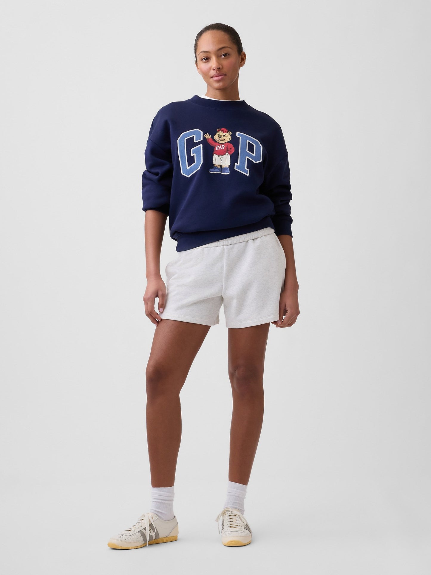 Lacivert Relaxed Brannan Bear Gap Logo Sweatshirt