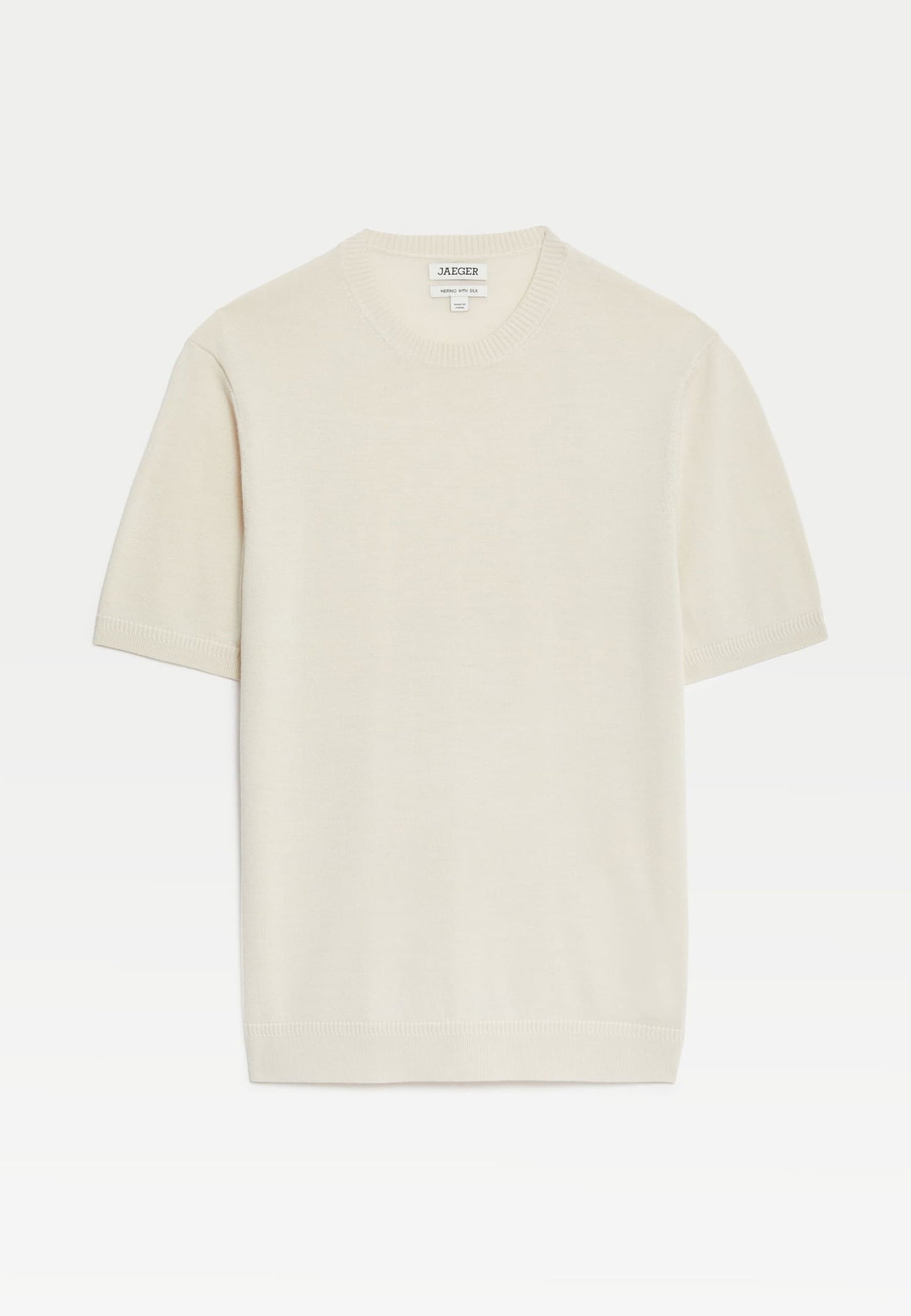Ipek Yün Kısa Kollu Örme T-shirt