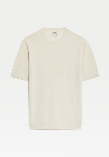 Ipek Yün Kısa Kollu Örme T-shirt