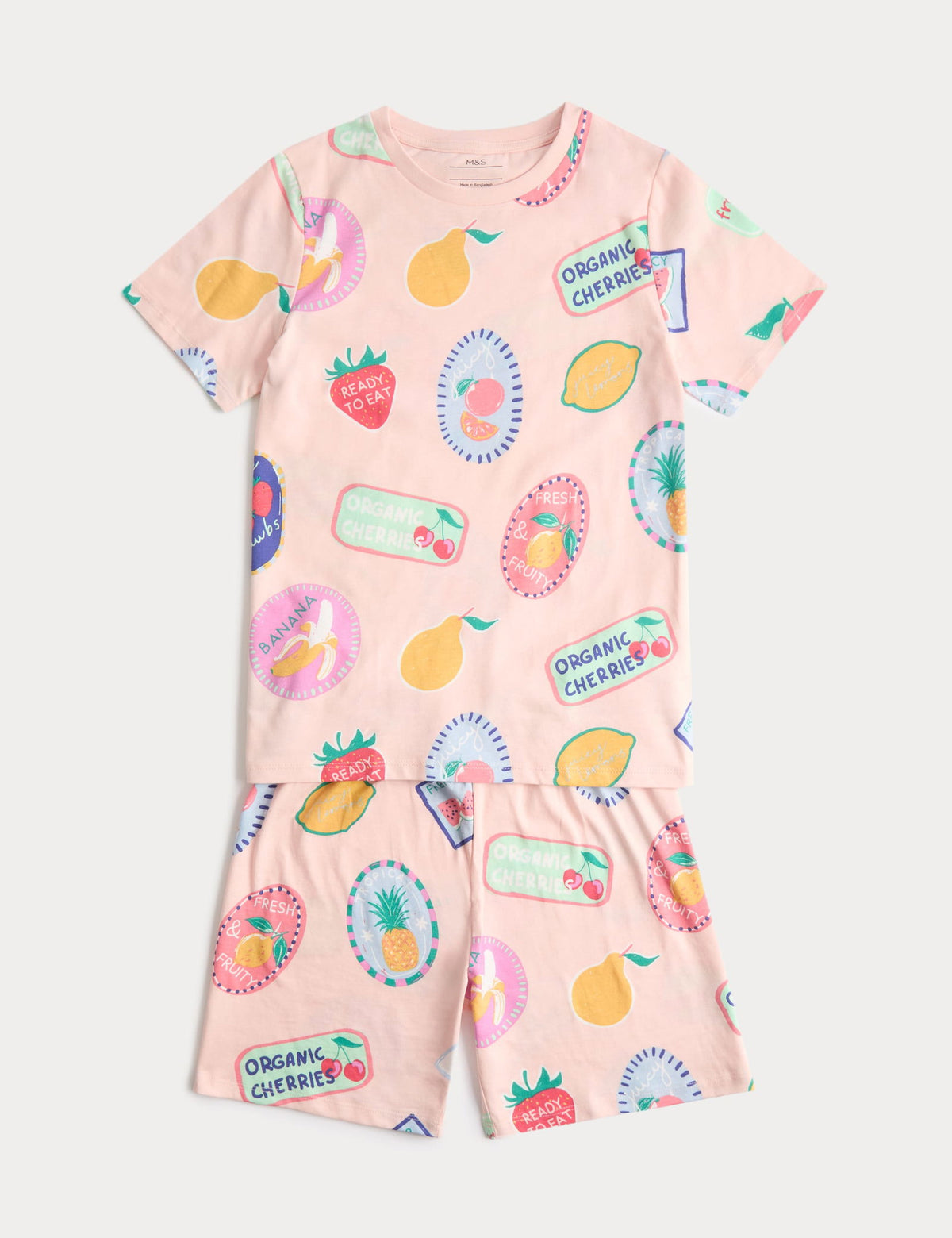 Pamuklu Desenli Pijama Takımı
