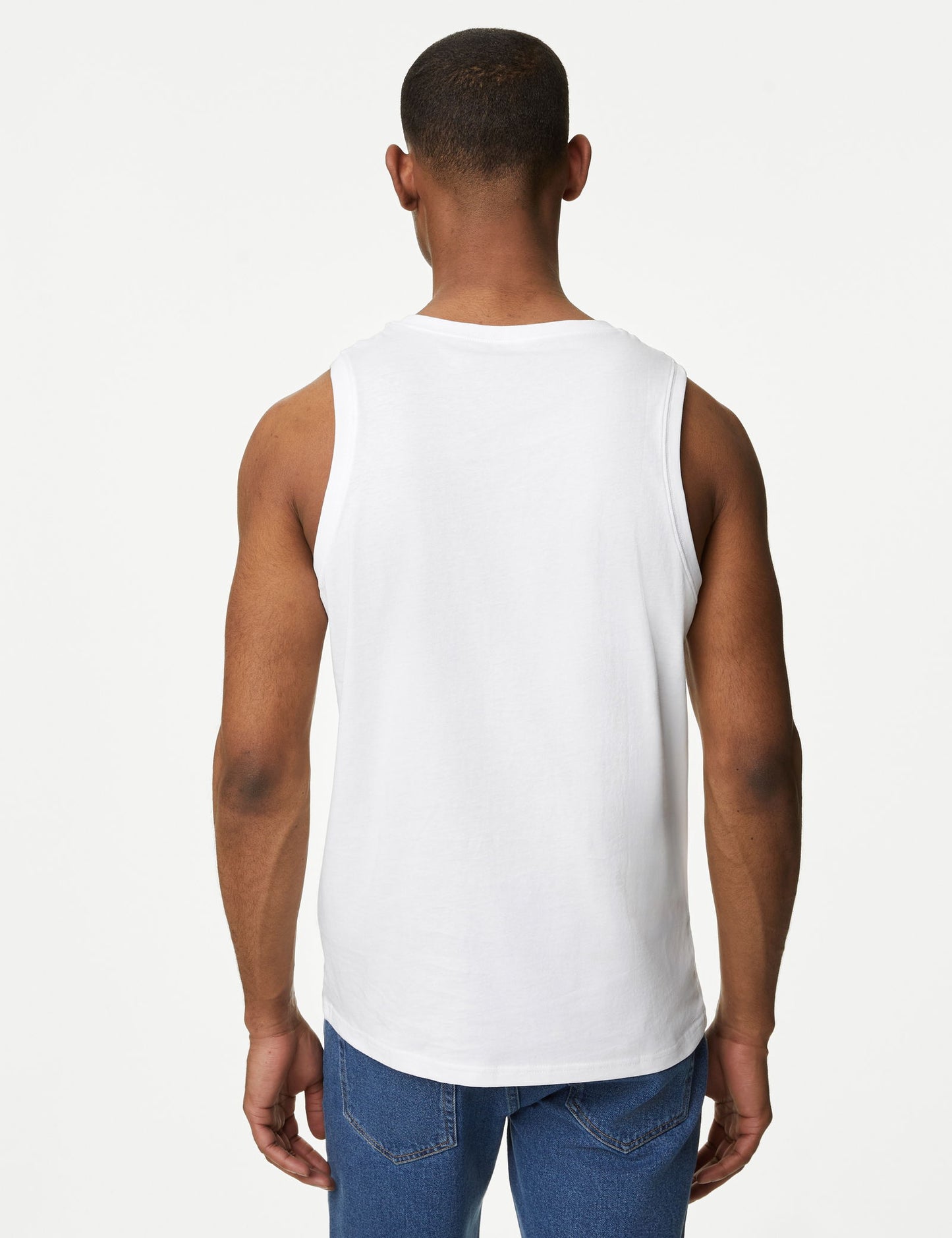 Saf Pamuklu Yuvarlak Yaka T-shirt