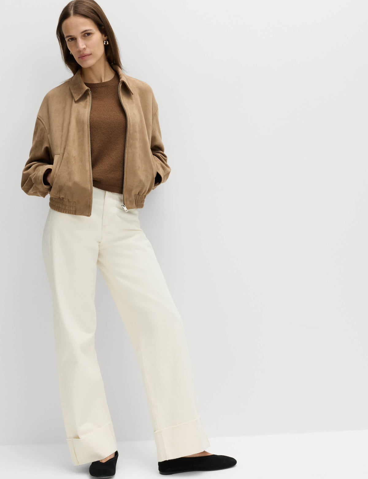 Pamuk Karışımlı Slim Fit Triko