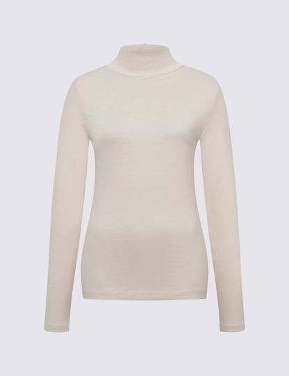 Pamuklu Boğazlı Yaka Slim Fit Üst