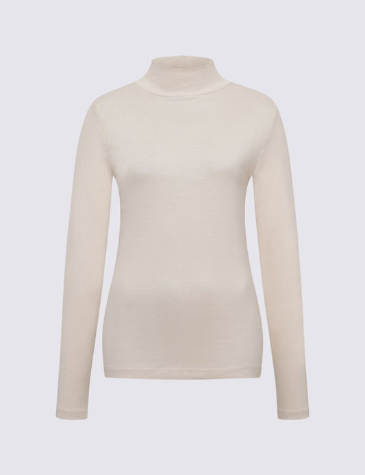 Pamuklu Boğazlı Yaka Slim Fit Üst