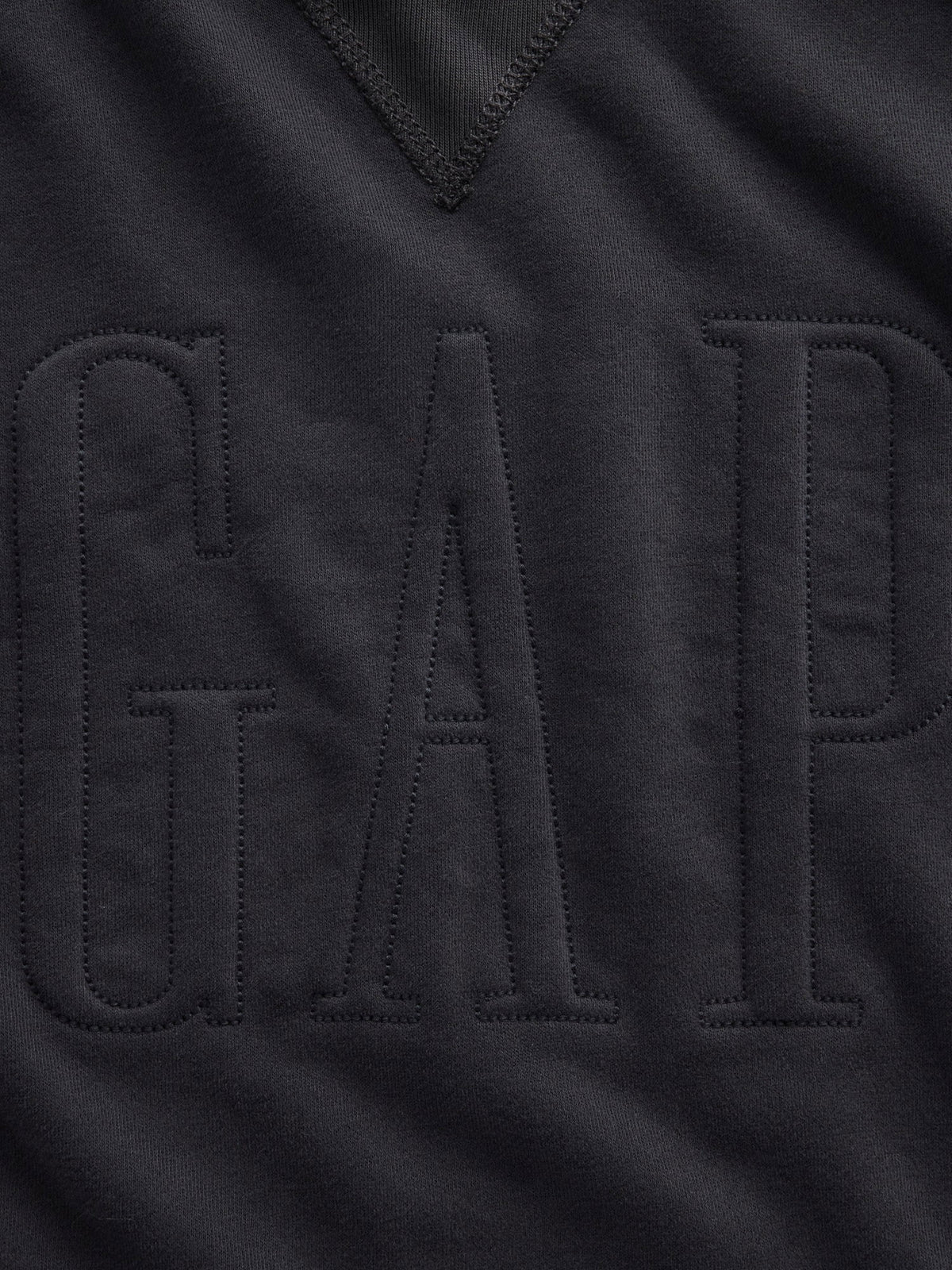 Siyah Vintagesoft Terry Oversize Logo Sweatshirt
