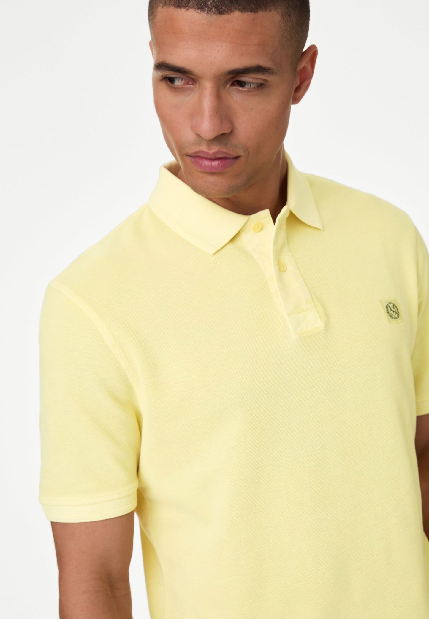 Saf Pamuklu Kısa Kollu Polo Yaka T-shirt