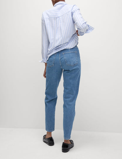 Yüksek Bel Mom Jean Pantolon