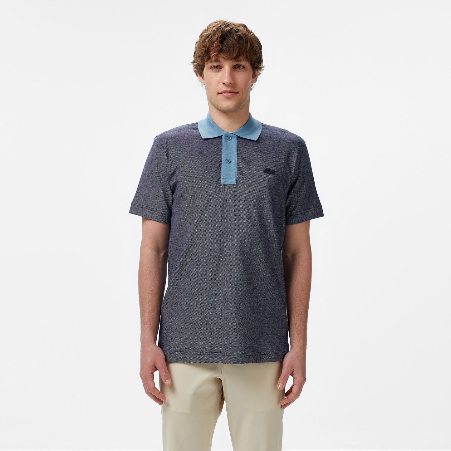 Lacoste Erkek Oversize Fit Lacivert Polo
