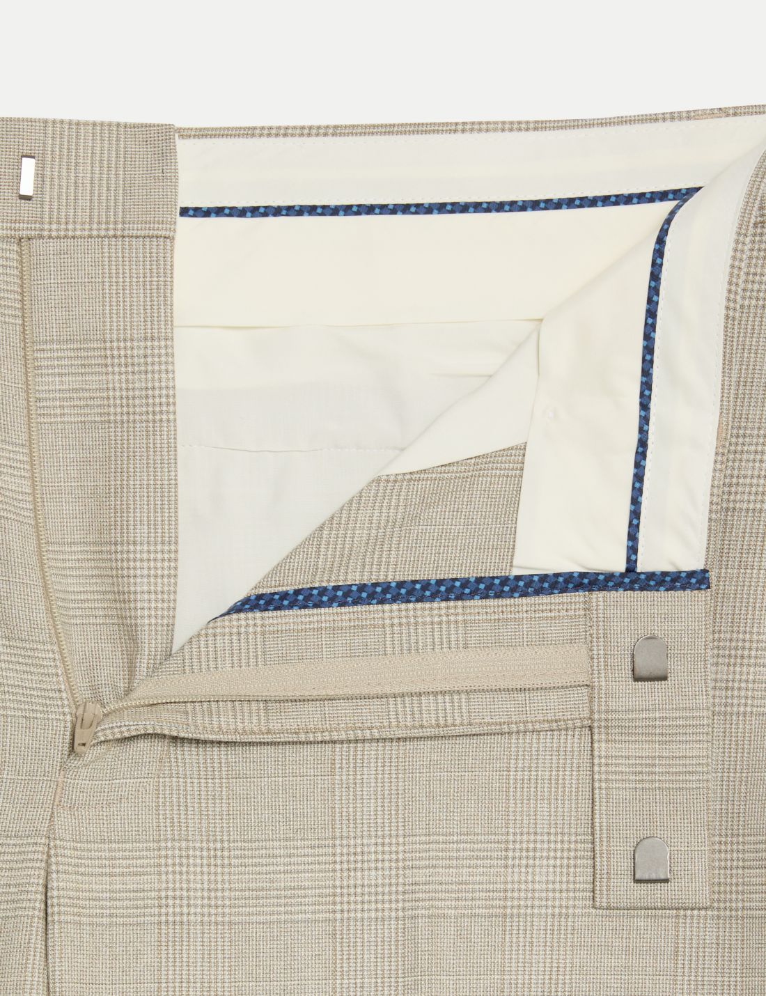Regular Fit Ekose Desenli Klasik Pantolon