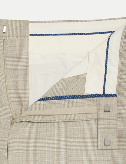 Regular Fit Ekose Desenli Klasik Pantolon