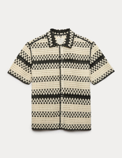 Relaxed Fit Triko Polo Yaka Üst